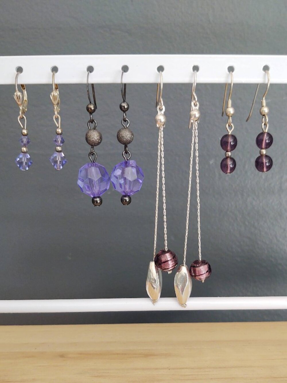 Bundle of purple earrings